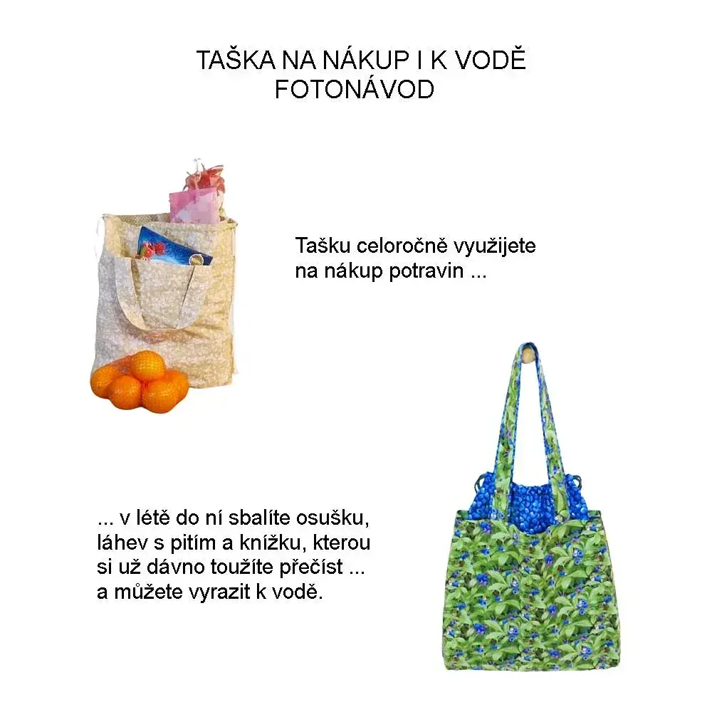 Stop igelitkám - taška na nákup i k vodě