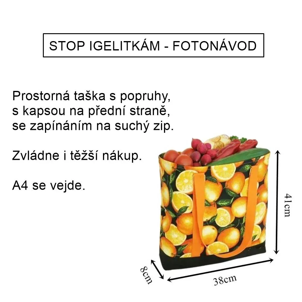 Stop igelitkám - taška do obchodu i na trh